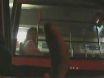 Fascinated To See Bigcock Flashing Car To Bus