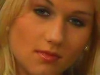 Blonde Schoolgirl Beauty Couch F...