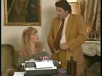 Hottie Office Secretary Babette Gets Fucked By Her Bosses And...