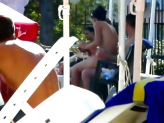 Swimming Pool- Topless Girl