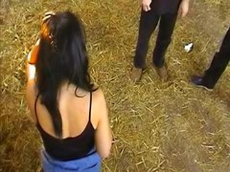 Amateur Sex Slave Triple Penetrated In Public