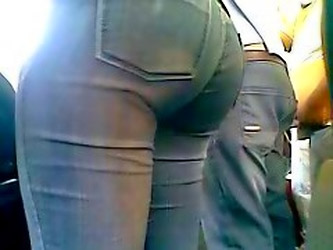 Nice Girl In Bus Super Ass!!!