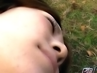 Spying On Sleeping Girl Outdoor