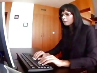 Sexy Secretary In Stockings Fuck...